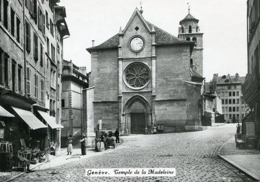 ancienne photo de l'église de la madeleine