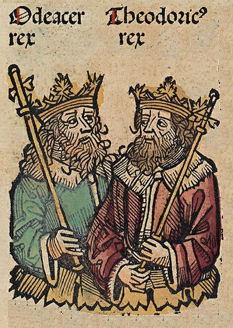 Théodoric 1er et son frère Odoacre
